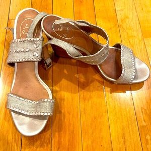 Jack Rogers “Vanessa” wedge, size 9, euc